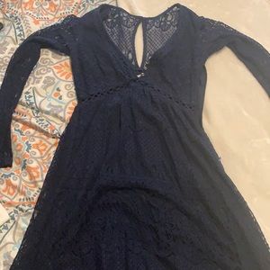 Navy blue lace dress